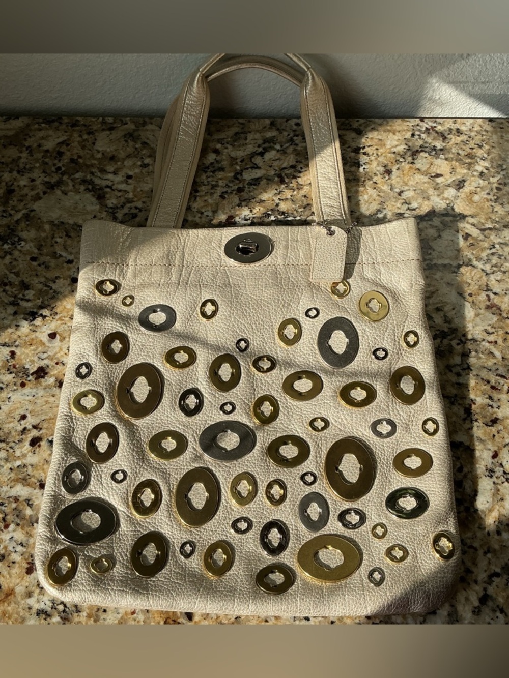 Coach Rare Turnlock Legacy Tote